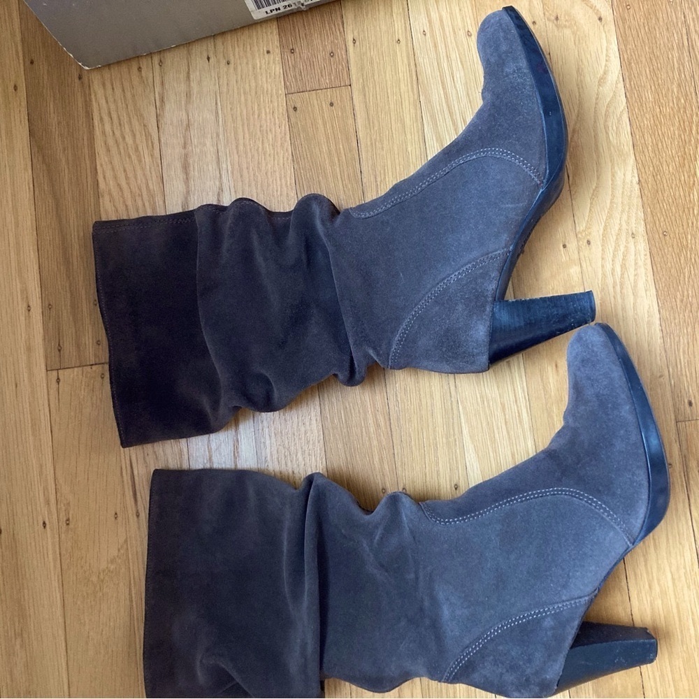 La Canadienne Charcoal Suede Boots (waterproof!)